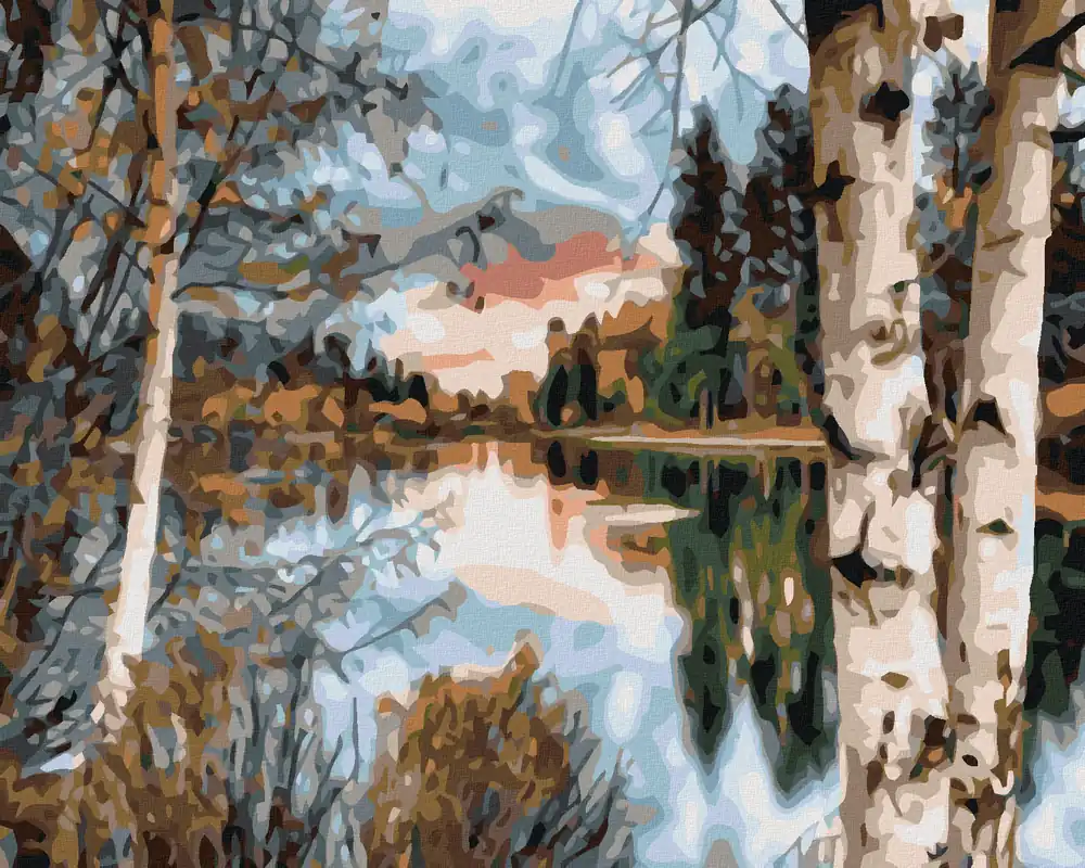 Diamond painting – BLICK DURCH DIE BIRKEN Jetzt Zugreifen