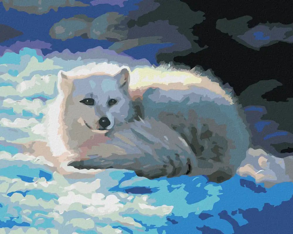 Billig Diamond painting – POLARFUCHS (D. RUSTY RUST)