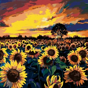 Sichere Zahlung Diamond painting - FELD VOLLER SONNENBLUMEN