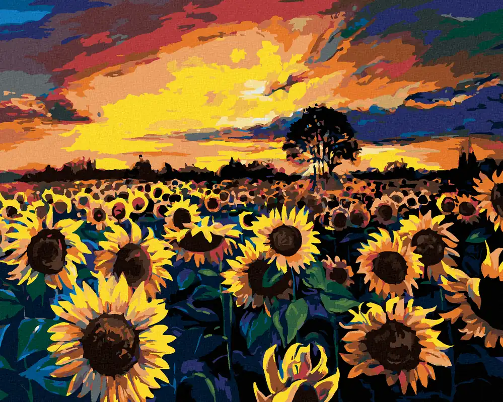 Sichere Zahlung Diamond painting – FELD VOLLER SONNENBLUMEN