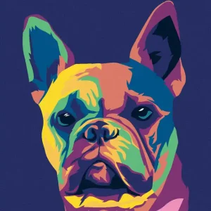 Ab Werk Diamond painting - POP-ART BULLDOGGE