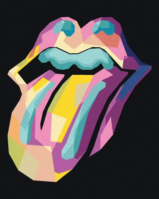 Kostenfreie Lieferung Diamond painting – POP-ART IKONE ROLLING STONES