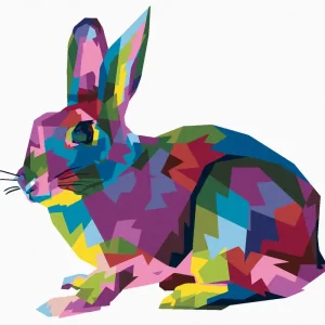Diamond painting - POP-ART-KANINCHEN Jetzt Bestellen