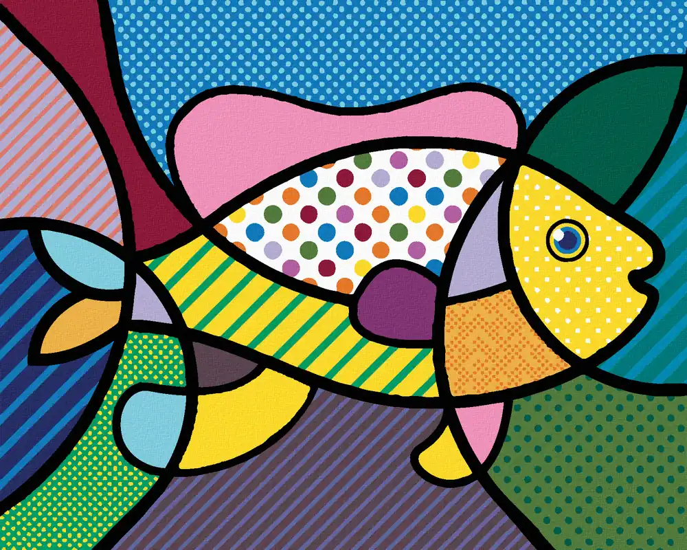 Kostenfreie Lieferung Diamond painting – POP-ART FISH