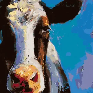 Diamond painting - PORTRÄT EINER KUH Preiswert