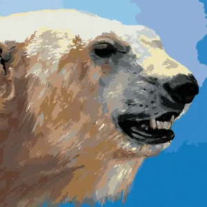 Diamond painting - EISBÄR PORTRÄT (D. RUSTY RUST) Neuheit