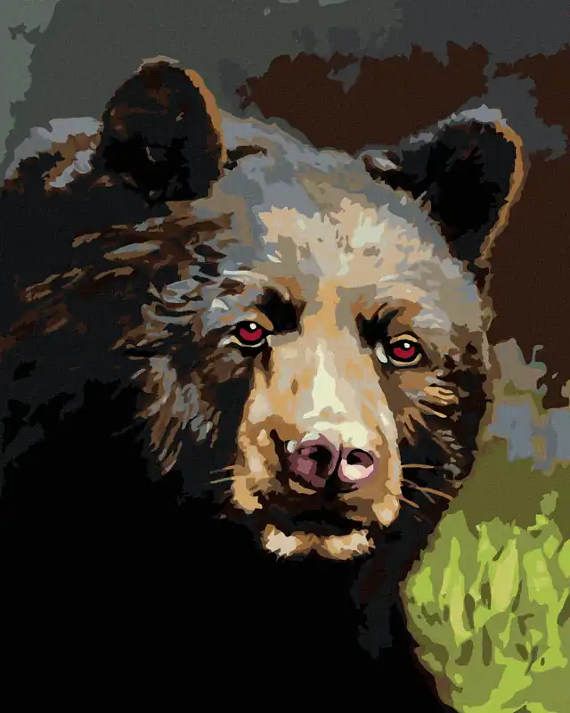Diamond painting – BÄR PORTRÄT (D. RUSTY RUST) Preisreduziert