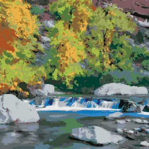 Preiswert Diamond painting - BACH UND HERBSTWALD (DENNIS FRATES)