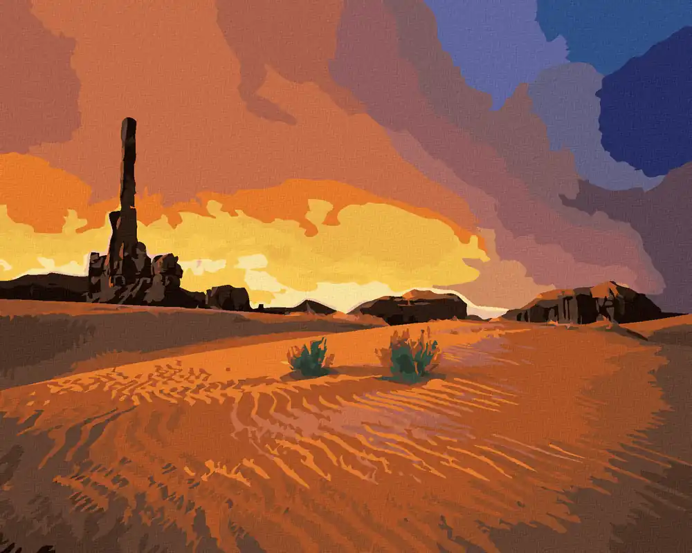 Diamond painting – WÜSTENLANDSCHAFT (DENNIS FRATES) Letzte Chance