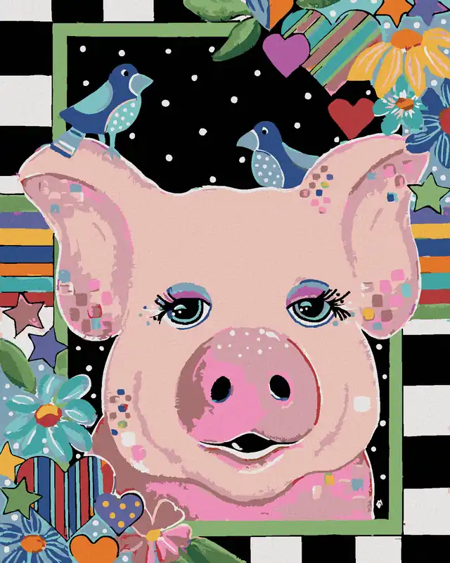 Direktkauf Diamond painting – SCHWEINCHEN (JONNA JAMES)