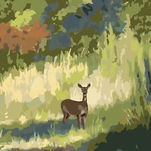 Heißes Angebot Diamond painting - RICKE IM GRAS (D. RUSTY RUST)