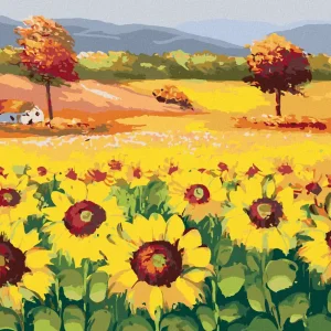 Diamond painting - WUNDERSCHÖNES FELD VOLLER SONNENBLUMEN Großhandel