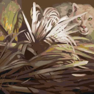 Diamond painting - PUMA UND BLÄTTER (D. RUSTY RUST) Aktuell