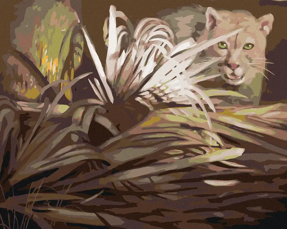 Diamond painting – PUMA UND BLÄTTER (D. RUSTY RUST) Aktuell