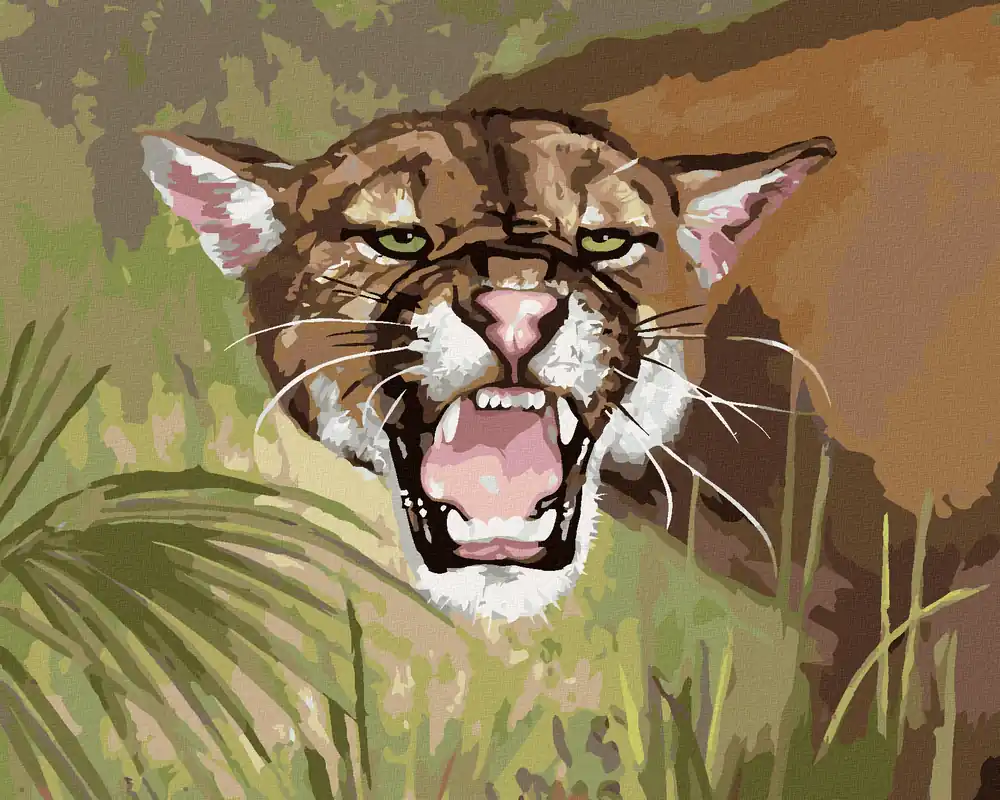 Günstig Diamond painting – PUMA ZEIGT SEINE ZÄHNE (D. RUSTY RUST)