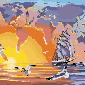 Diamond painting - MÖWE UND KONTINENTE (D. RUSTY RUST) Ab Werk