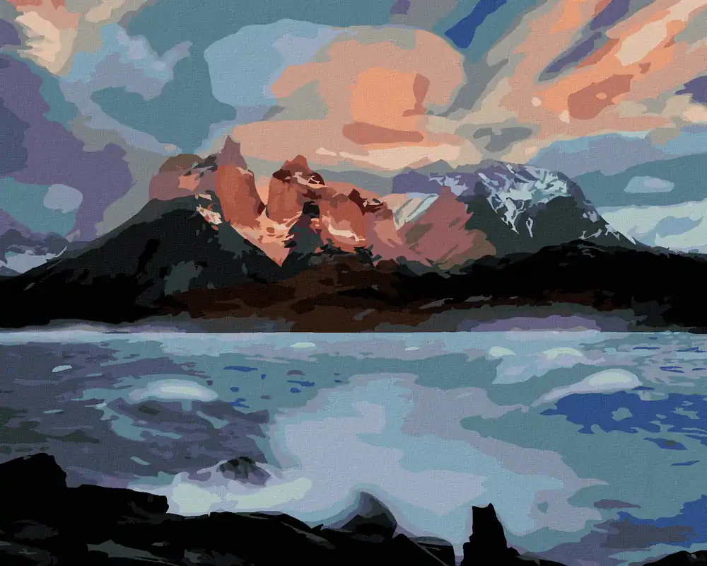 Diamond painting – STÜRMISCHER FLUSS (DENNIS FRATES) Exklusiv