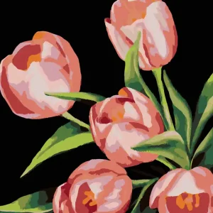Kracherpreis Diamond painting - ROSA TULPEN (MYROSLAVA VOLOSCHUK)