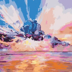 Neue Kollektion Diamond painting - ROSA SONNENAUFGANG