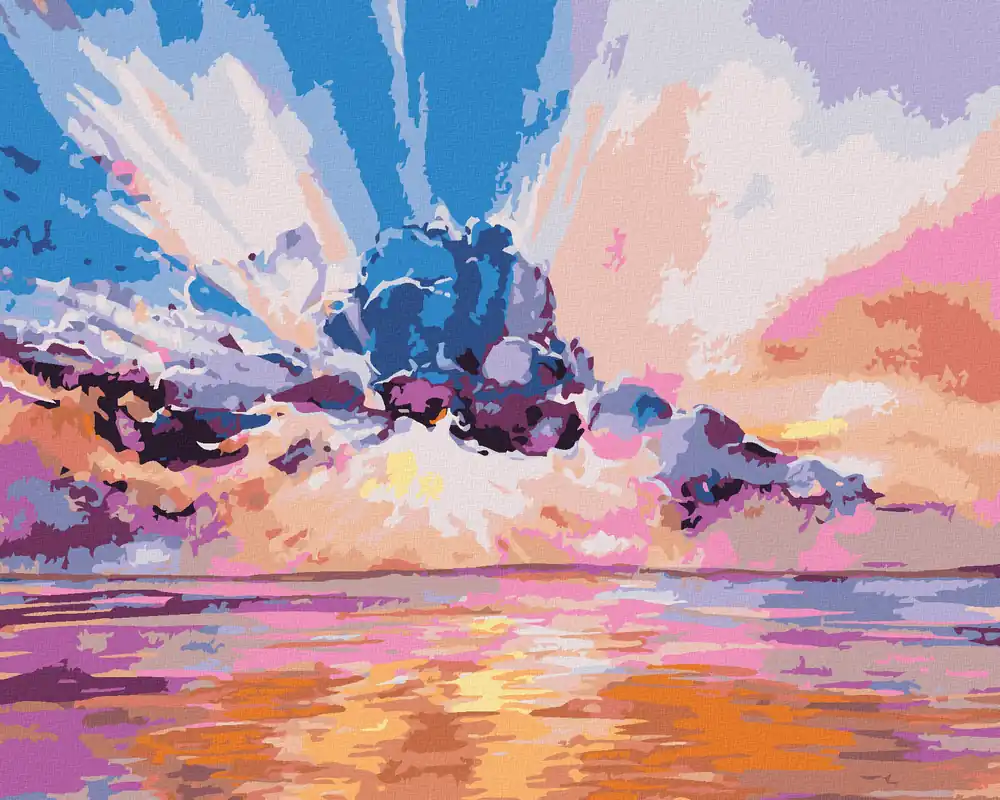 Neue Kollektion Diamond painting – ROSA SONNENAUFGANG