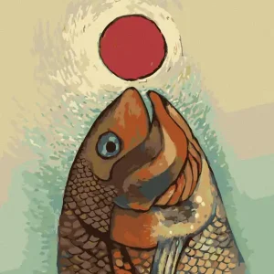 Top-Preis Diamond painting - FISCH MIT ROTEM RAD