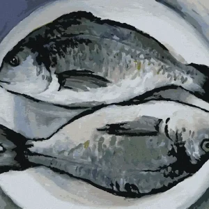 Diamond painting - FISCH AUF DEM TISCH Neue Kollektion