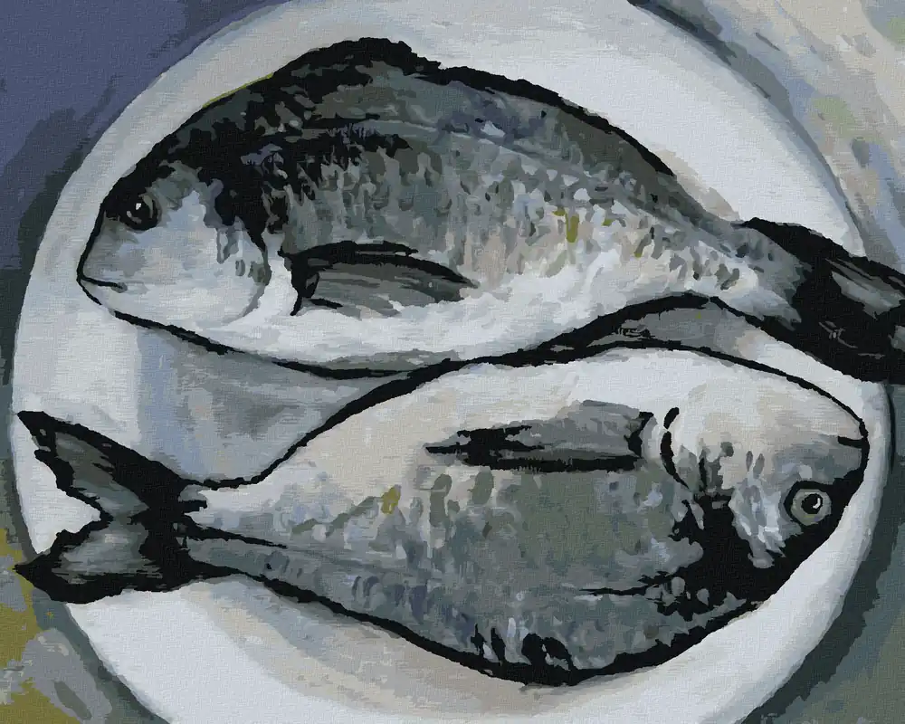 Diamond painting – FISCH AUF DEM TISCH Neue Kollektion