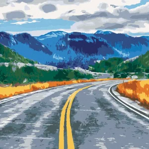 Direktkauf Diamond painting - STRASSE UND BERGE