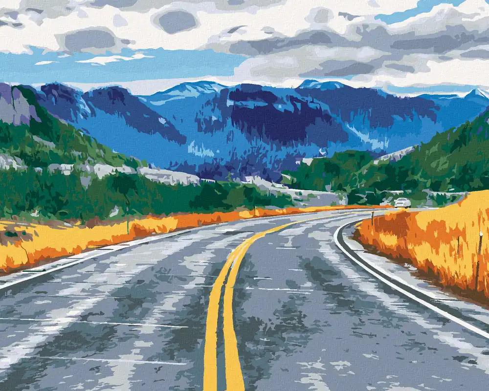 Direktkauf Diamond painting – STRASSE UND BERGE