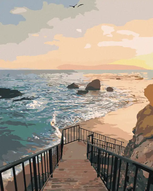 Diamond painting – SCHRITTE ZUM STRAND Top-Preis