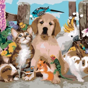 Jetzt Bestellen Diamond painting - HAUSTIERE AM ZAUN (HOWARD ROBINSON)