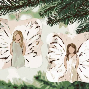 Diamond painting - ZWEI ENGEL AUF EINEM BAUM (HALEY BUSH) Heute Kaufen