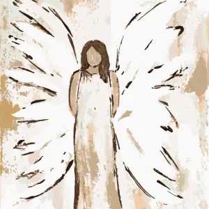 Diamond painting - ENGEL MIT BRAUNEM HAAR 3 (HALEY BUSH) Im Trend