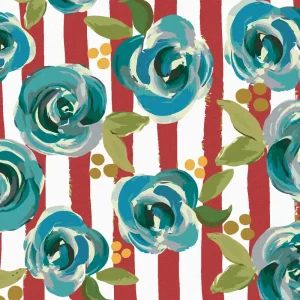 Solange Der Vorrat Reicht Diamond painting - STILLLEBEN MIT BLAUEN BLUMEN AUF WEISS-ROTEM HINTERGRUND (HALEY BUSH)