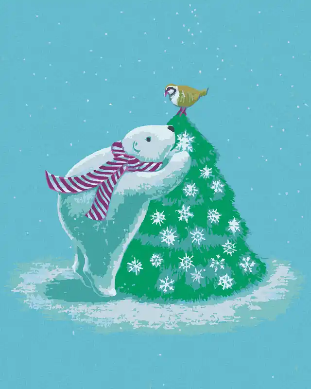 Diamond painting – EISBÄR AM BAUM (SUE ELLEN BROWN) Sofort Bestellen