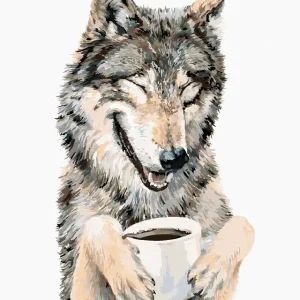 Diamond painting - WOLF UND KAFFEE (HOLLY SIMENTAL) Sale
