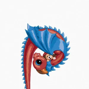 Diamond painting - DRACHE IN FORM DES BUCHSTABEN P (SUE ELLEN BROWN) Mega-Angebot