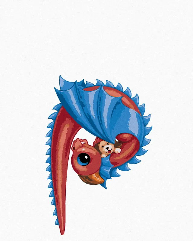 Diamond painting – DRACHE IN FORM DES BUCHSTABEN P (SUE ELLEN BROWN) Mega-Angebot