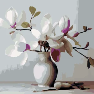 Diamond painting - MAGNOLIE 2 Handgefertigt