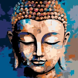 Diamond painting - FARBIGER BUDDHA 2 Beliebt