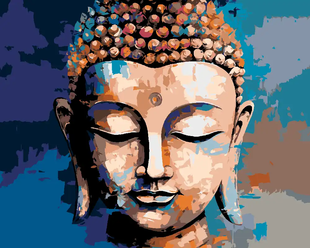 Diamond painting – FARBIGER BUDDHA 2 Beliebt