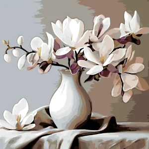 Diamond painting - MAGNOLIE 5 Kostenloser Rückversand