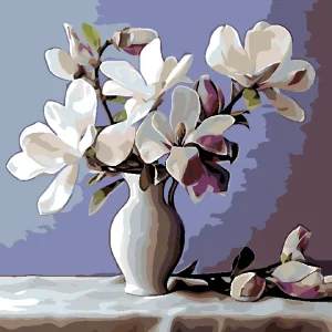 Diamond painting - MAGNOLIE 6 Gratis Versand