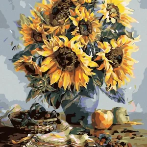 Diamond painting - SONNENBLUMENSTRAUß IN HERBSTSTIMMUNG Sofort Bestellen