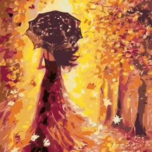 Diamond painting - FRAU MIT REGENSCHIRM Sichere Zahlung