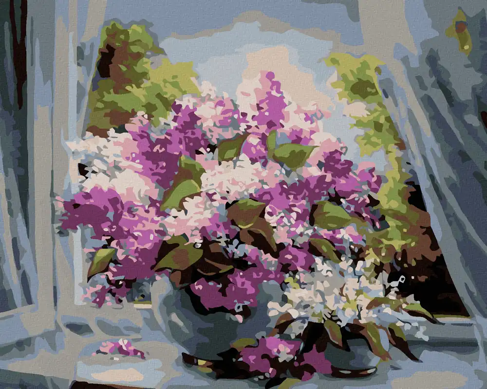 Diamond painting – FLIEDER IN DER VASE Finale Aktion