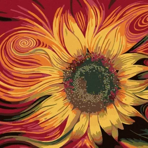 Bestpreis Diamond painting - BLÜTE DER SONNENBLUME