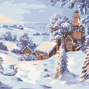 Diamond painting - VERSCHNEITE KIRCHE Nur Heute