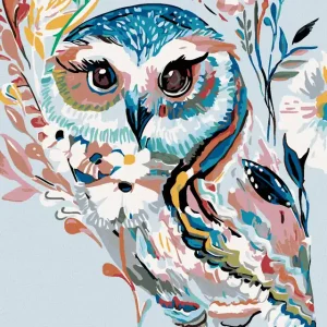 Diamond painting - REGENBOGENEULE Knallerangebot