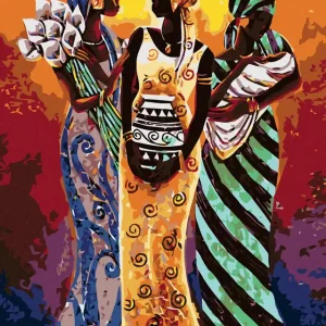 Diamond painting - DREI AFRIKANISCHE FRAUEN Letzte Chance